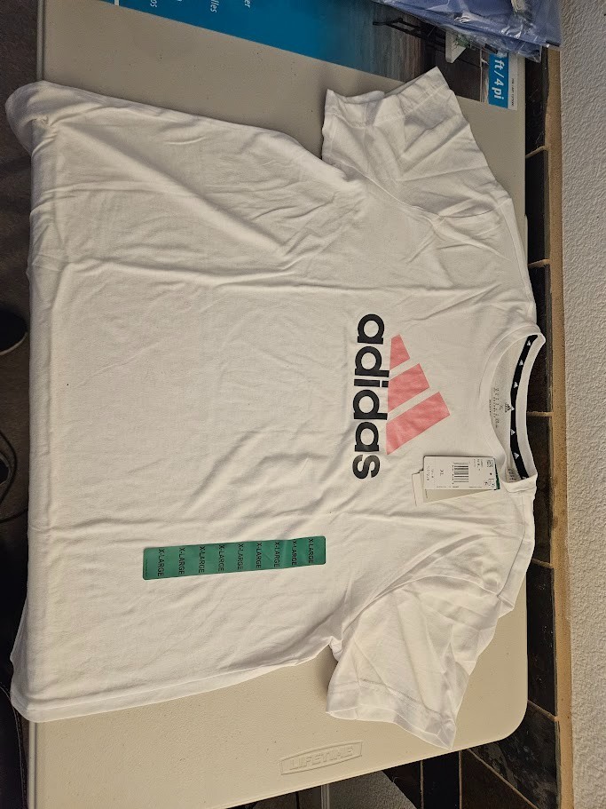 Adidas Trefoil Womans T Shirt White or Blue XL or XXL