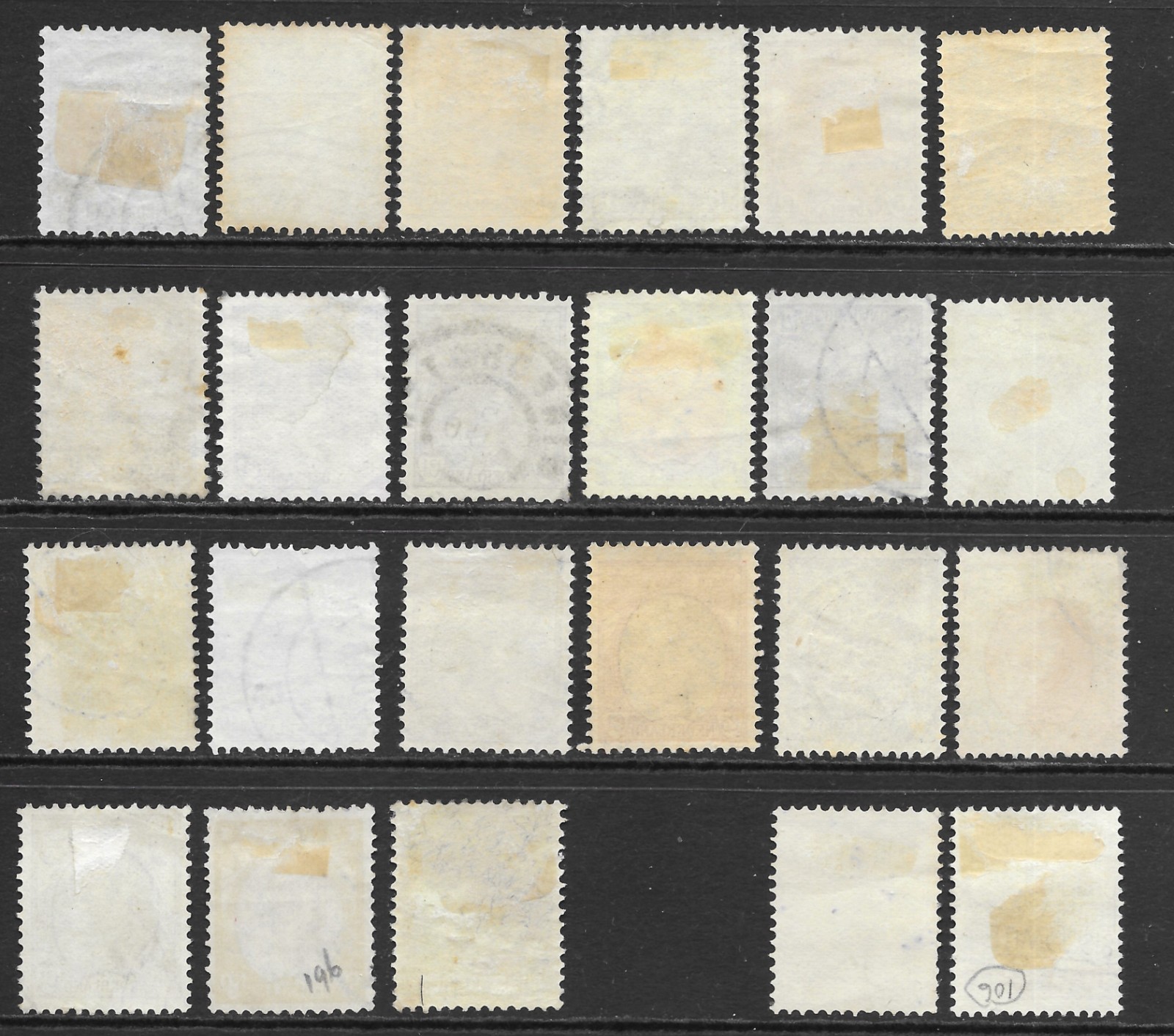 Netherlands 1899 - Queen Wilhelmina (fur collar) definitive stamps - used