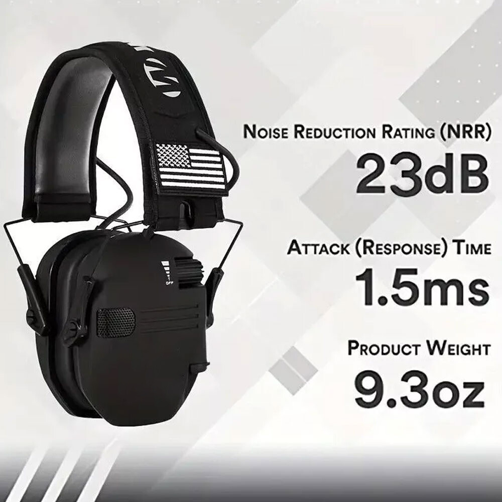 Electronic Shooting Ear Muff Slim Razor Shooting Anti-noise Earphone New