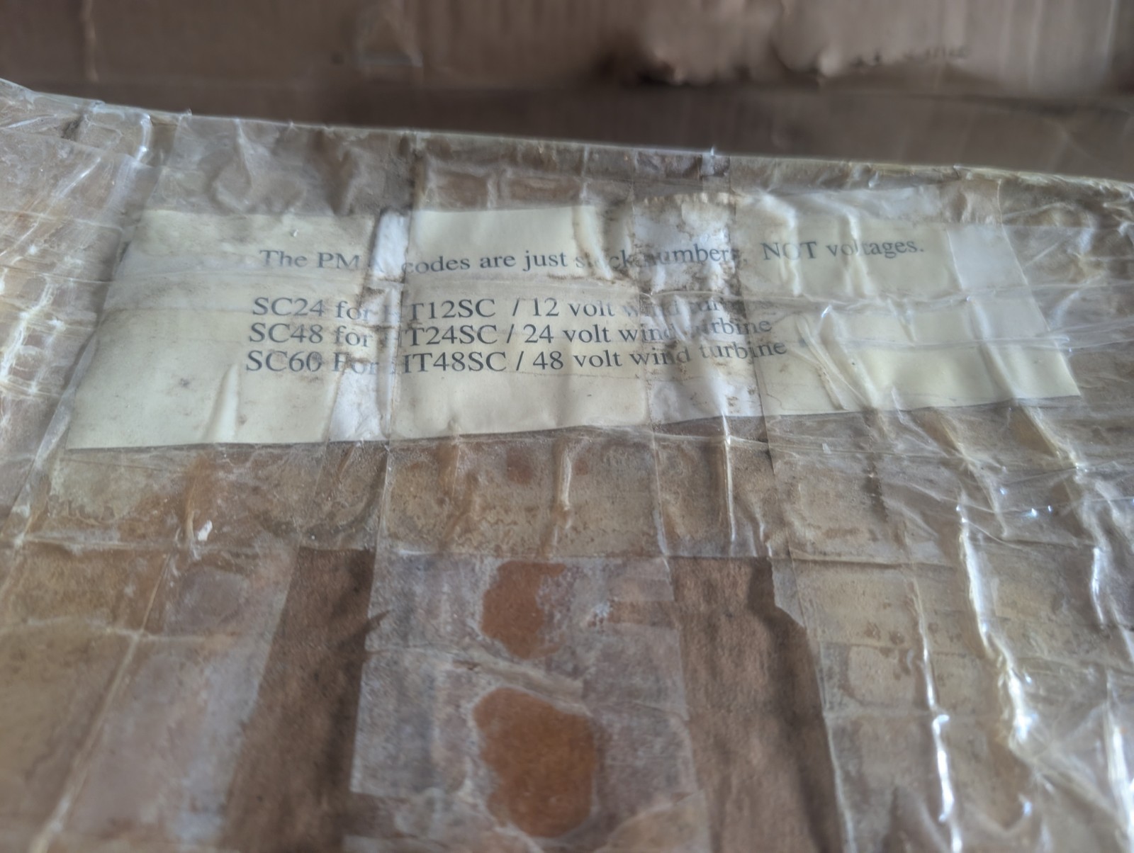 1 (one) SC60 HT48C 48V Wind Turbine NOS permanent magnet alternator (PMA's)