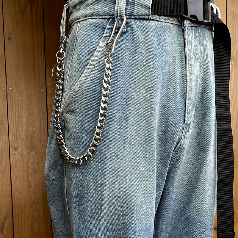 20" Heavy Duty Chain with Locking Clasp Thick Biker Wallet Key Chain Trucker