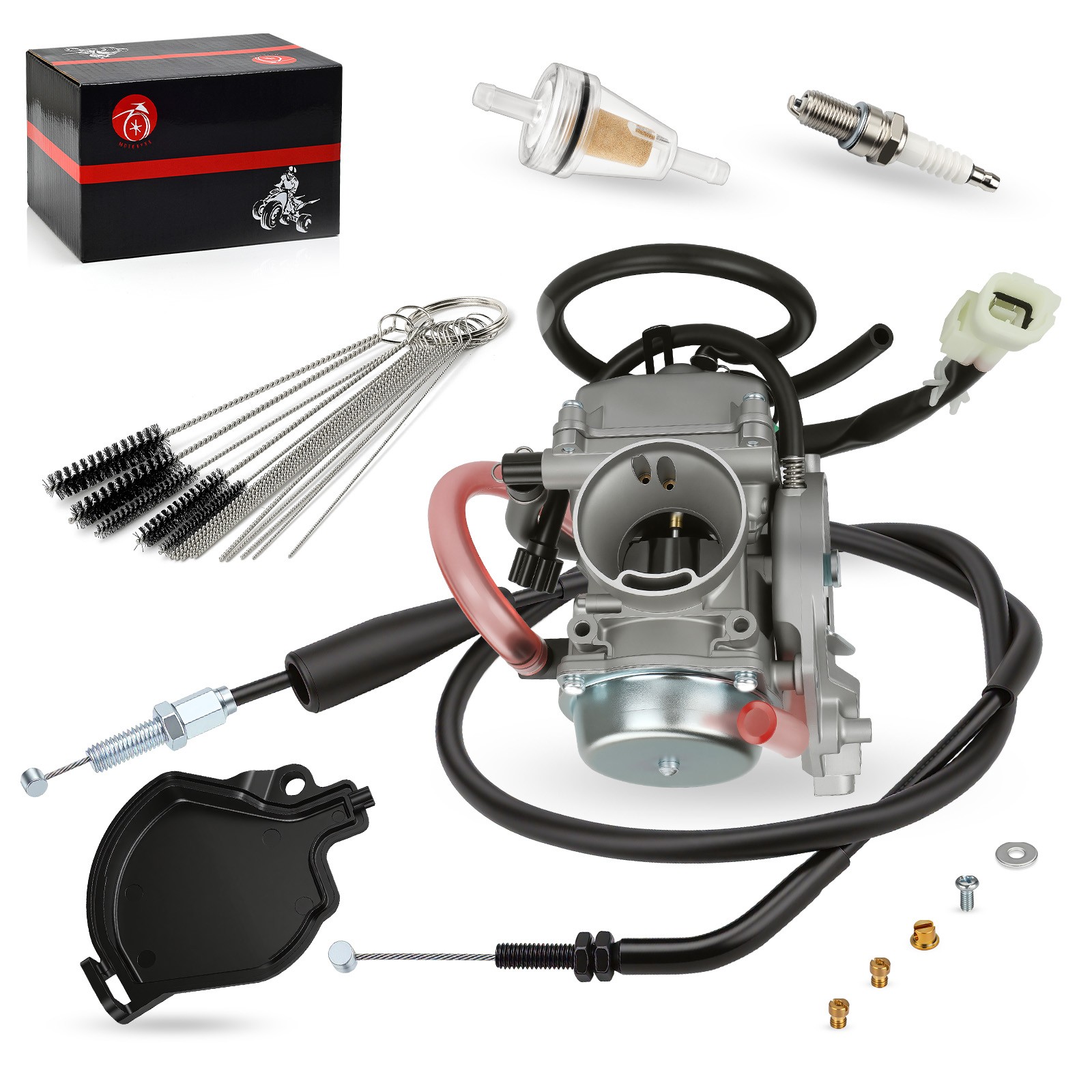 Carburetor Carb w/ Throttle Cable For Kawasaki Prairie 300 1999-2002 15003-1534