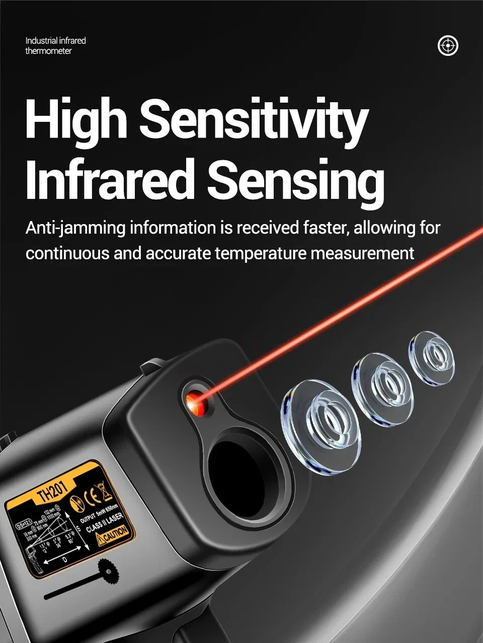 LCD Digital Non-contact Laser IR Infrared Thermometer Temp Meter Temperature Gun