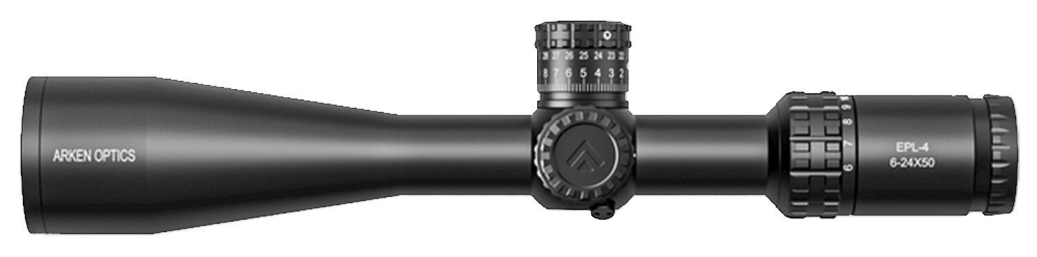 Arken Optics EPL-4 6-24X50 FFP MOA VPR Illuminated Reticle with Zero Stop - 30mm