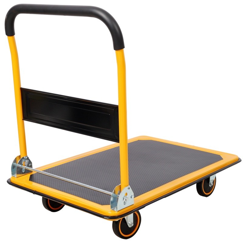 330 lb Platform Truck Push Dolly Hand Flatbed Cart Steel 28.7"x18.8" Heavy Duty