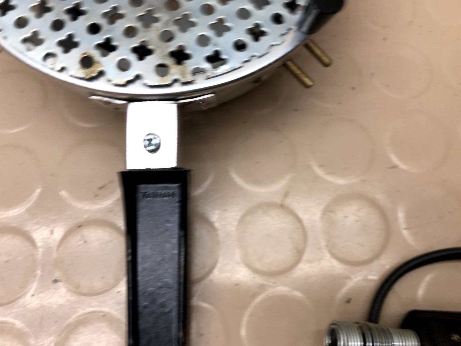 Vintage Electric Heating Plate with Handle & Removable Cord