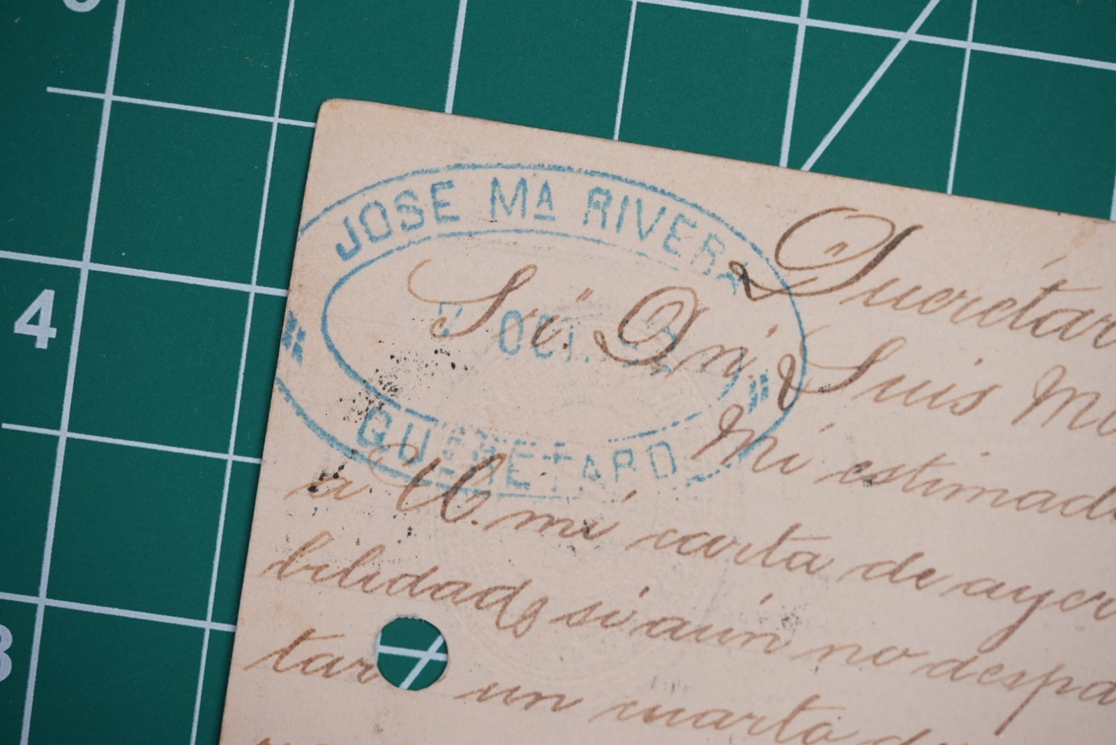 1892 Mexico 5c Blue Postal Card Querétaro to Mexico City Business Use