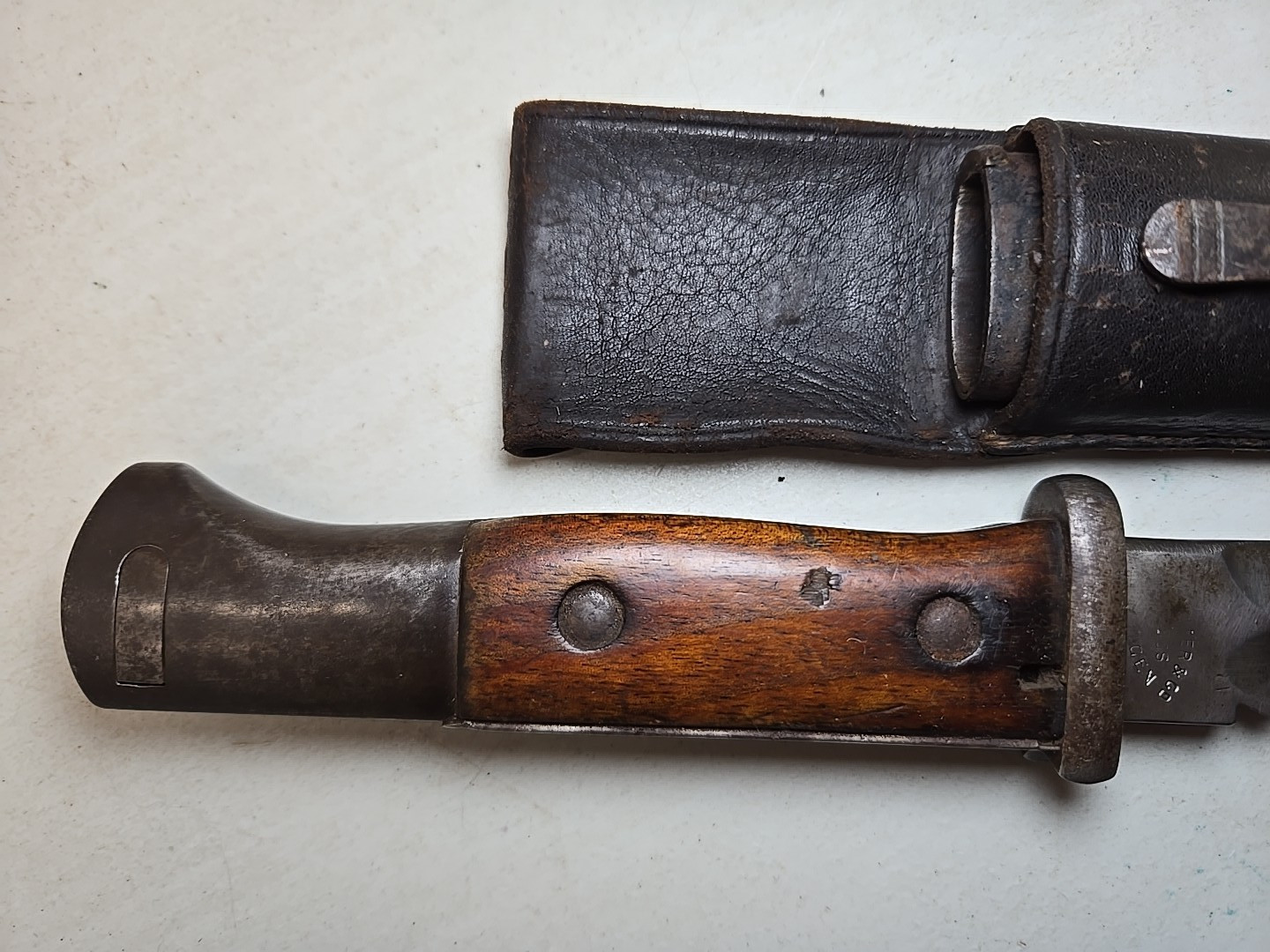 WWI German Prussian S84 K98 Sawback Bayonet w/Scabbard + Frog - Koeller Solingen