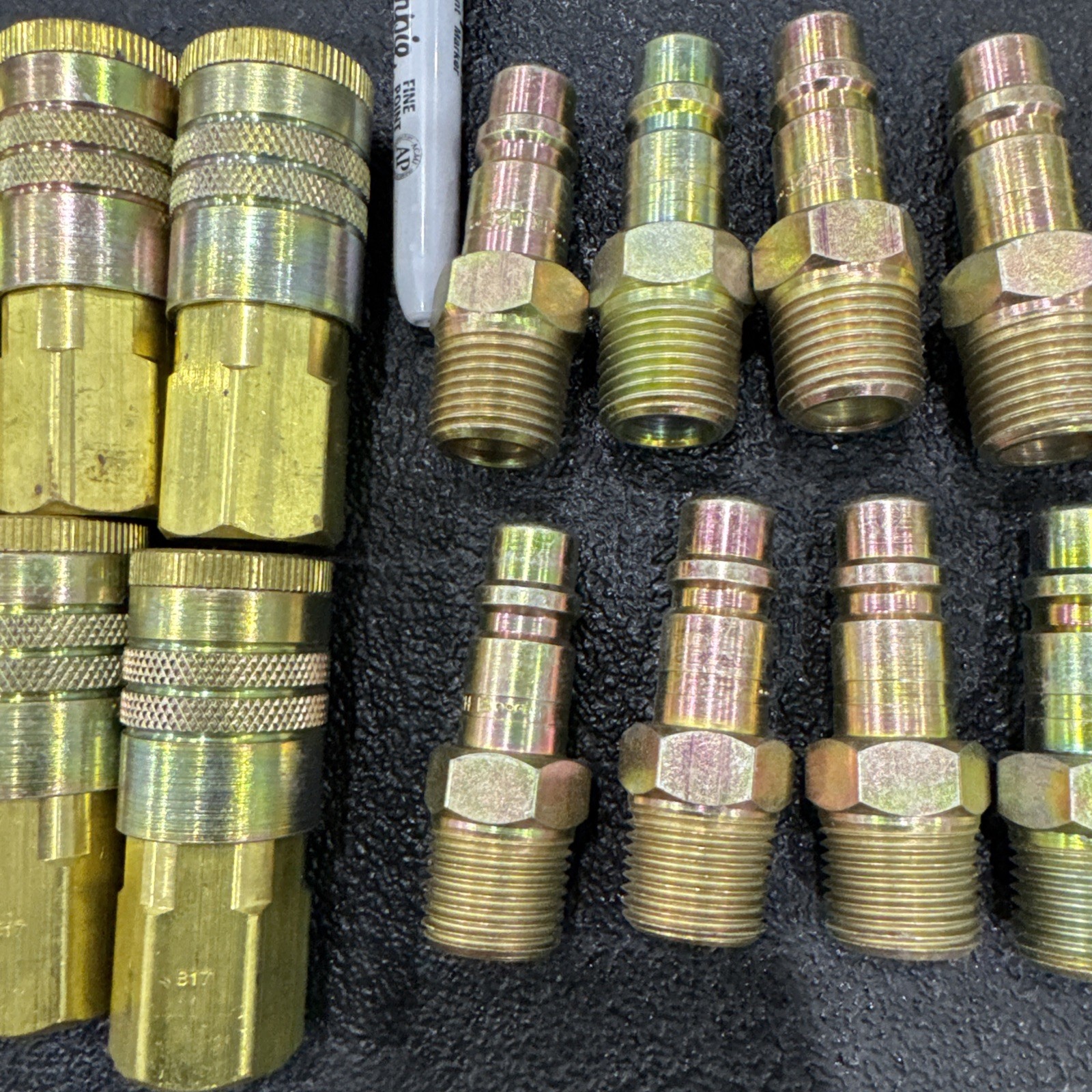 PARKER 1/2" Quick connector Male/Female H2f COUPLER 1/2 NPT FEMALE BRASS Lot B17
