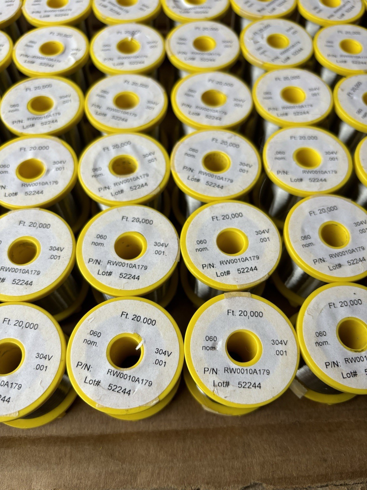 Ultra-Fine Stainless Steel Wire – RW0010A179 20,000 FT 304v -060 NOM -001 1 UNIT