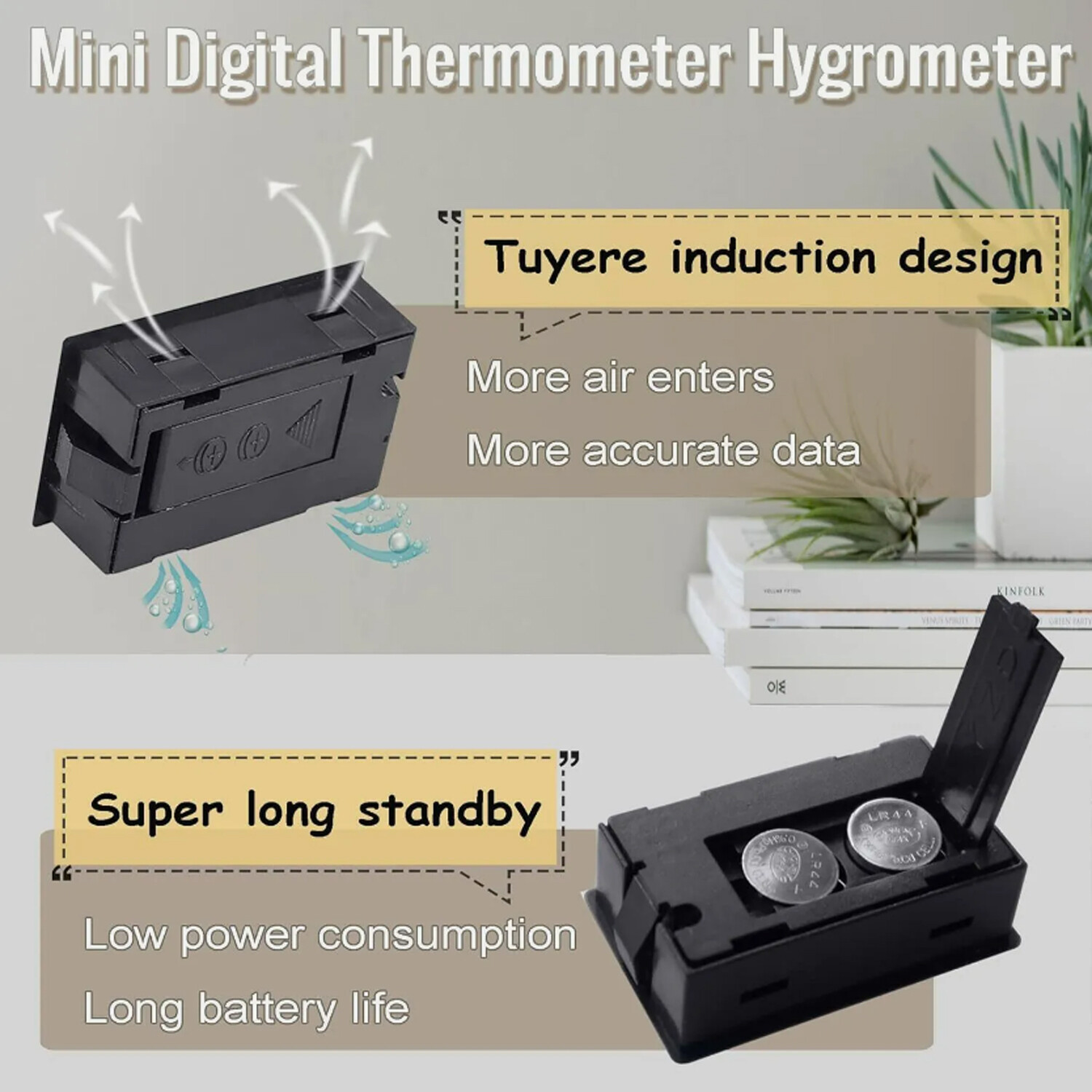 5-20PCS Humidity Meter Mini Digital Indoor Thermometer Hygrometer Temperature US