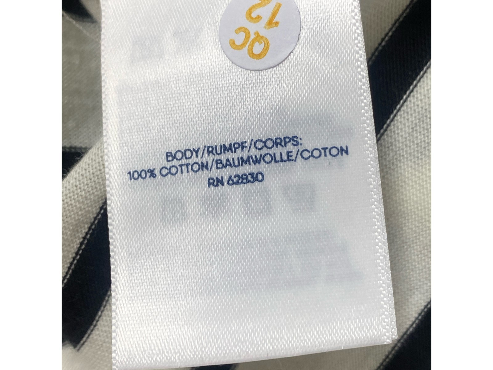 Lands End Womens Petite Top, Ivory/Black Stripe XSP, SP, MP, LP, NWT, SHIPS FREE