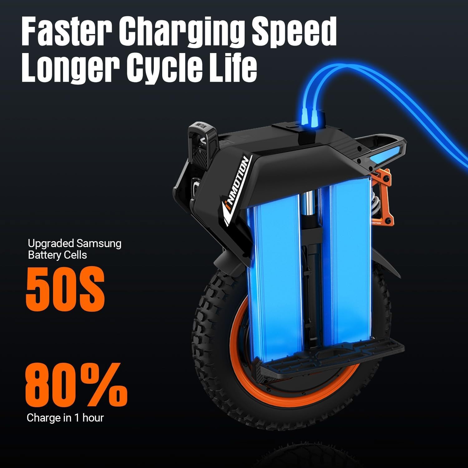 INMOTION Adventure Electric Unicycle for Adult V14 50S 2400Wh/134V Battery