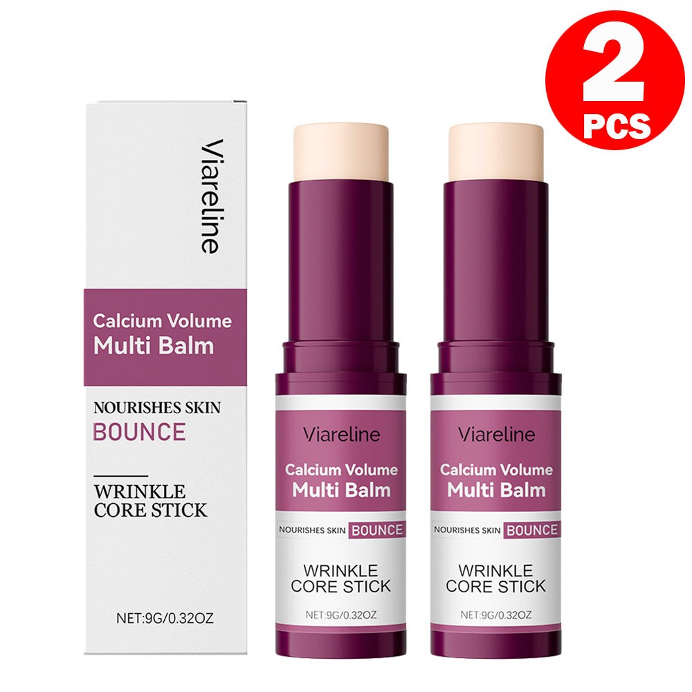 2 Pack Calcium Volume Multi Balm, Wrinkle Core Stick, Hydrating Firm, Anti-aging