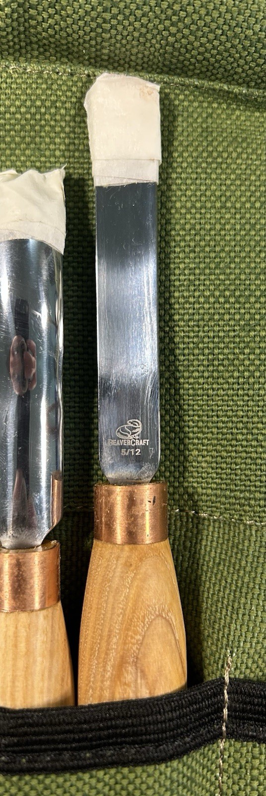 BeaverCraft SC01 Wood Carving Gouge Chisel Set Spoon Whittling Kit NEW in Pouch