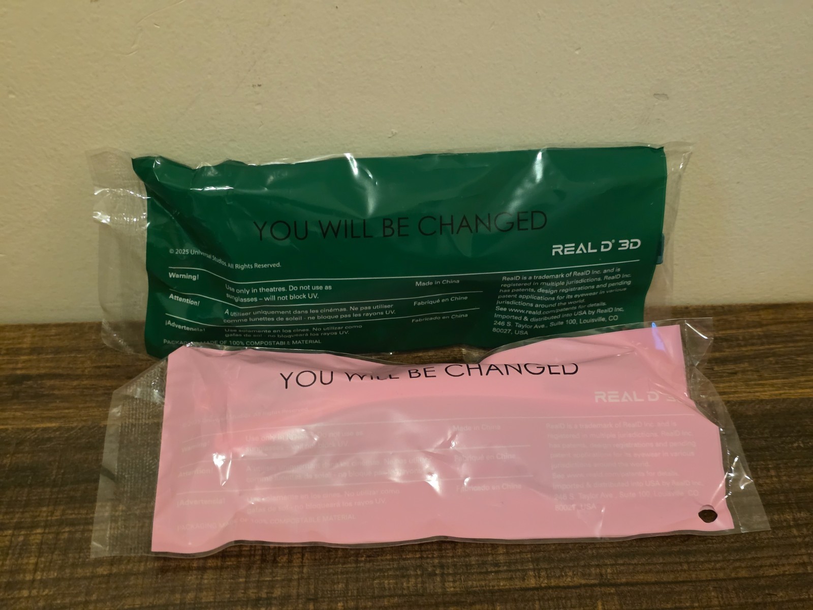 Wicked: For Good Glinda & Elphaba Real D 3D Glasses (2025)