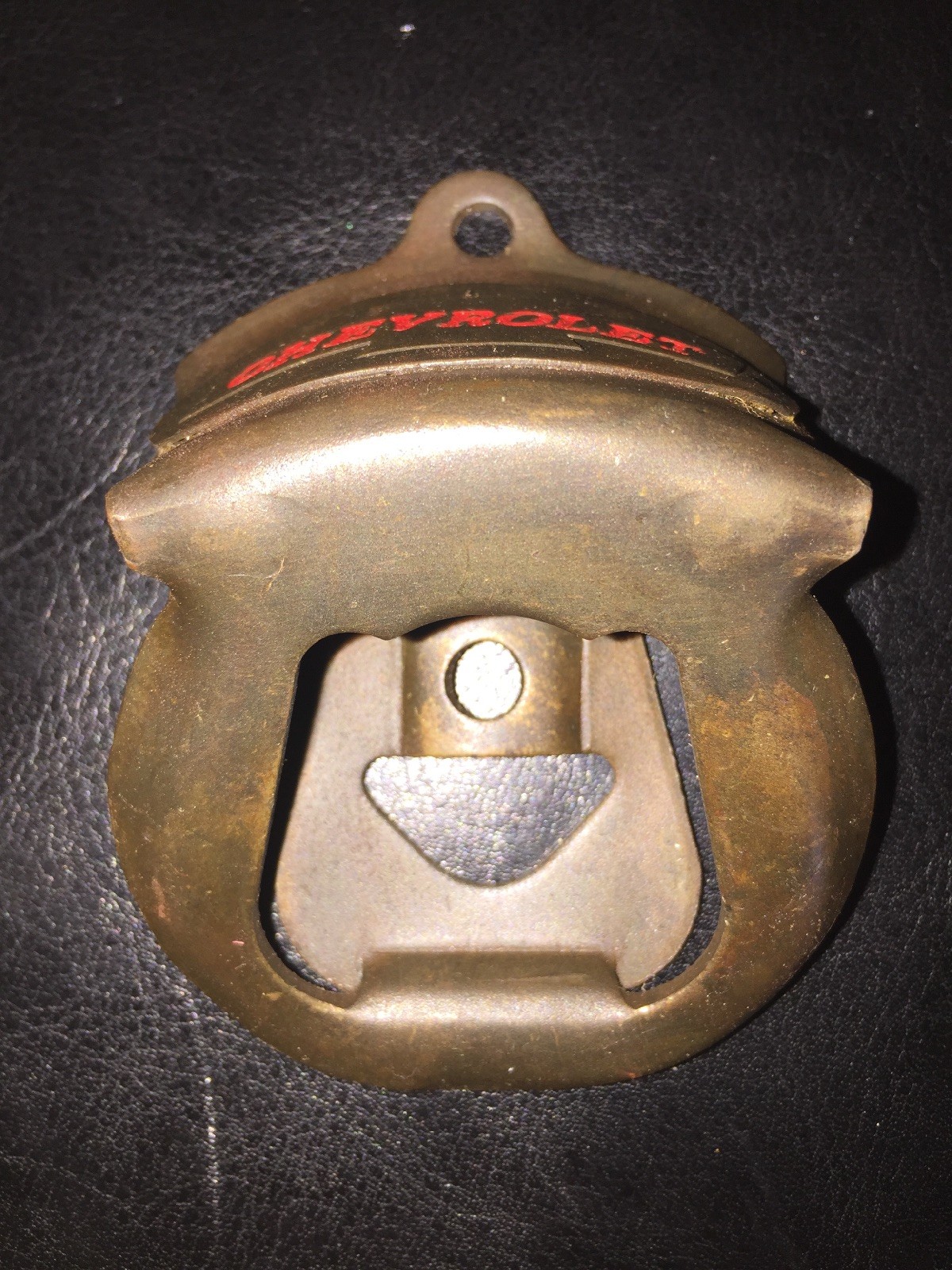 Chevrolet Solid Metal Bottle Opener CHEVY COLLECTOR GIFT Beer Soda HOTROD Patina