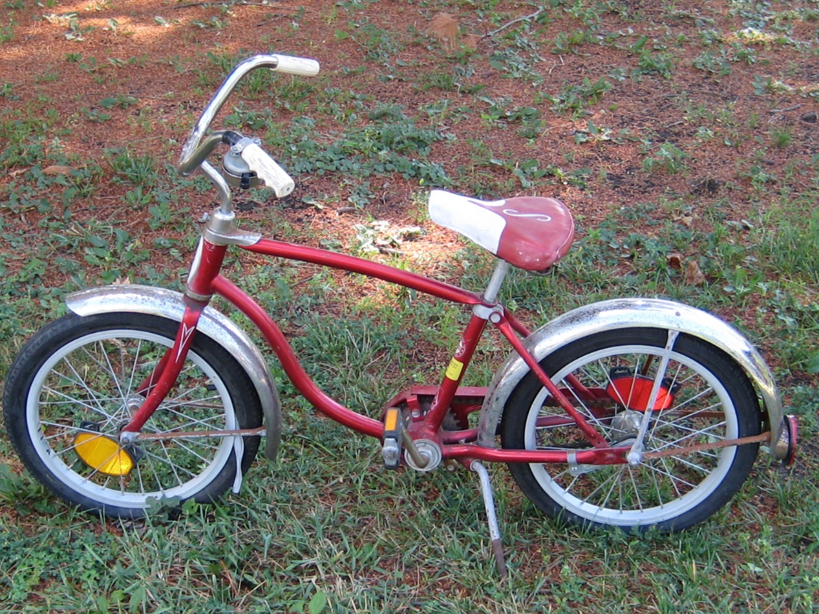 Vintage Schwinn Red Pixie Kids Bike Bicycle Original needs tires