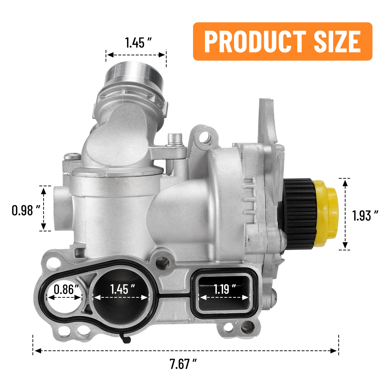 Aluminum Water Pump For Audi A3 A4 TT For VW Tiguan Jetta Golf GTI Eos Beetle CC