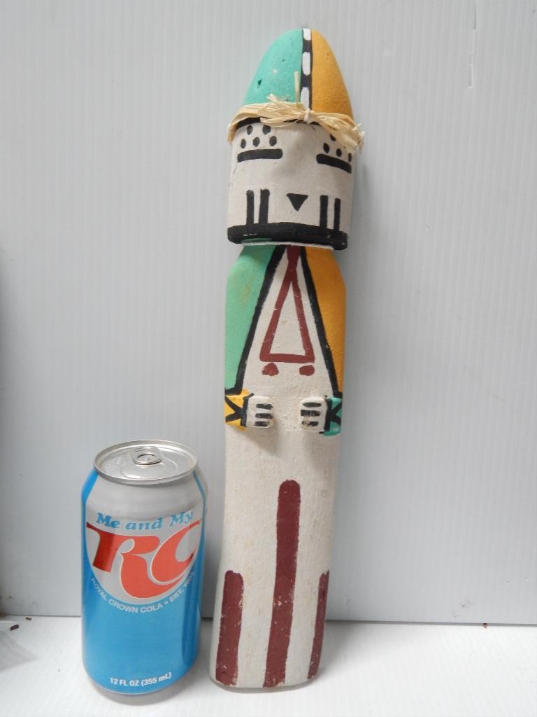 14" HOPI PUEBLO INDIAN KACHINA CRADLE DOLL EXTRA TALL - COTTONWOOD ROOT SIGNED