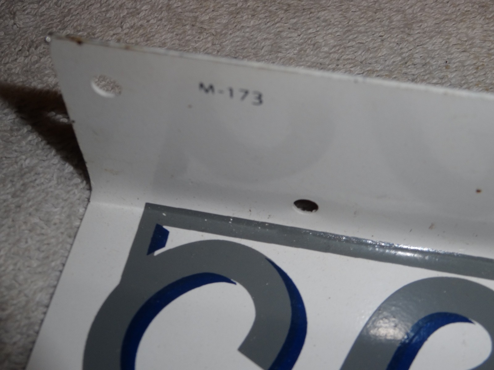 VINTAGE DRINK PEPSI COLA DIECUT 14" METAL SODA POP GASOLINE OIL FLANGE SIGN M173