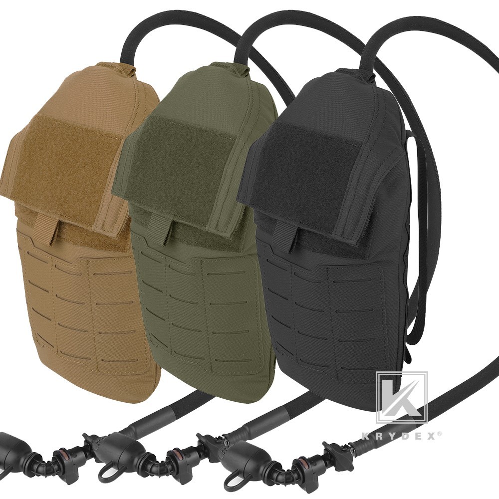 KRYDEX Tactical Hydration Carrier MOLLE Backpack Panel Bag 1.5L Water Bladder
