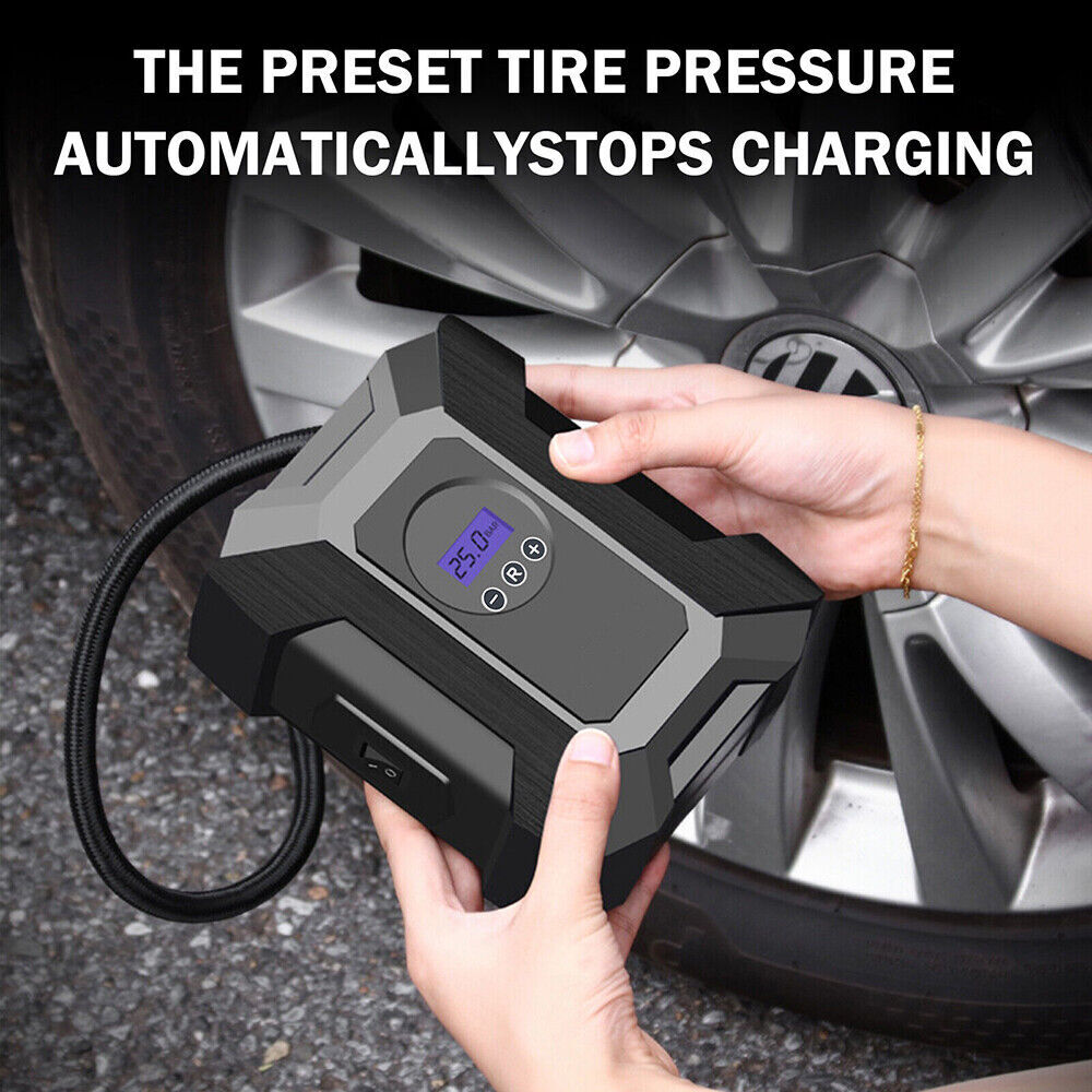 Car Air Tire Pump Inflator Portable Compressor Digital Electric Auto 150PSI 12V