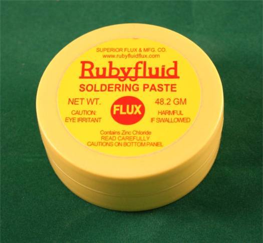 Ruby Rubyfluid Soldering PASTE Flux for Stained Glass - 2 oz.