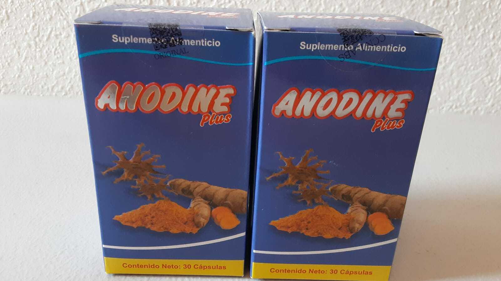 2 PACK ANODINE PLUS 60 Pills Total- Colageno-Cicutilla-Curcuma-Glucosamina