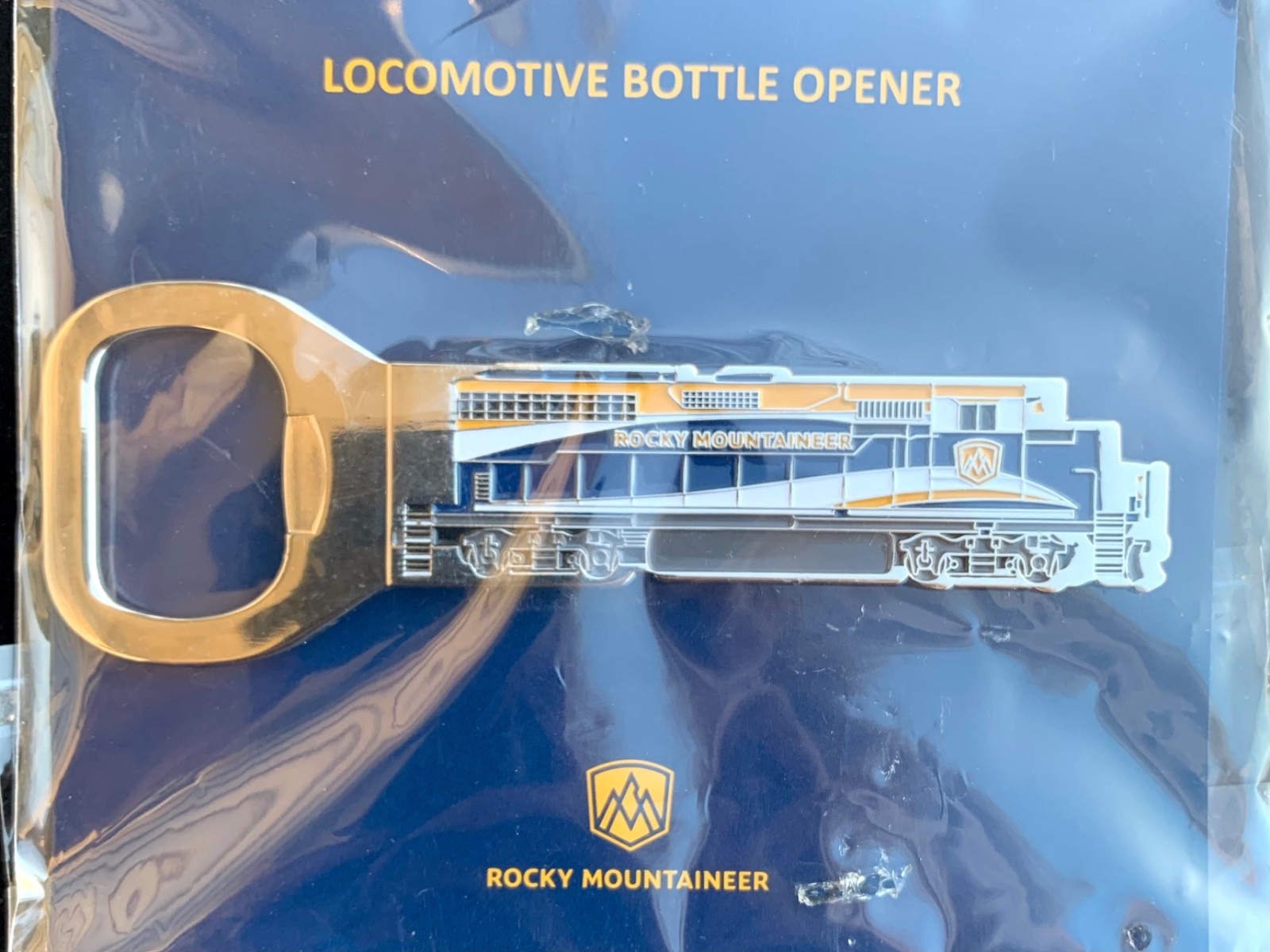 Rocky Mountaineer Bottle Opener Train Moab Denver NEW Free Shipping