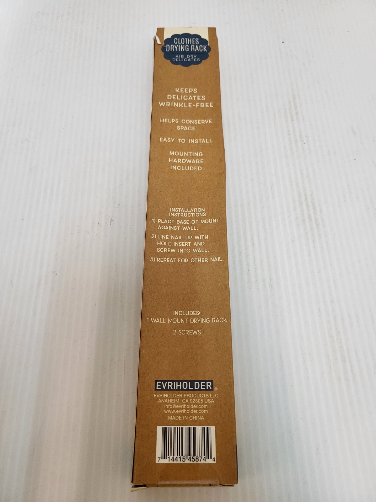 Clothes Drying Rack - Stores Vertically With 16 Hooks White