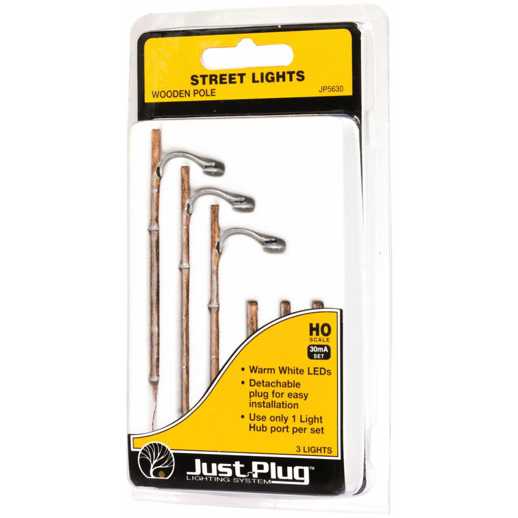 Woodland Scenics JP5630 HO Street Lights Wooden Pole 3