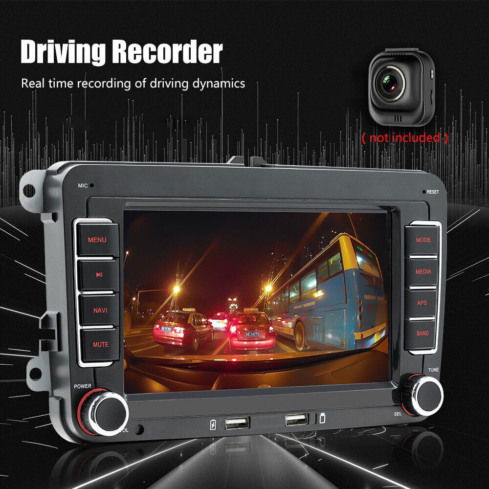 7'' Multimedia Player GPS Sat Nav Carplay Android 11 FM For VW Golf 5 6 Passat Polo