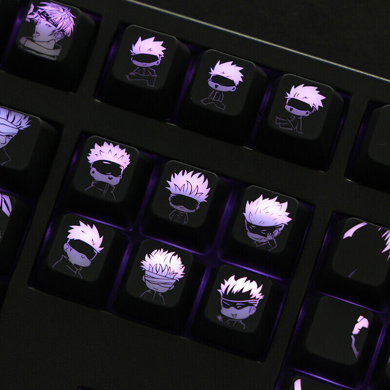 Gojo Satoru Jujutsu Kaisen Anime RGB Translucent Keycap for OEM Height Mechanica