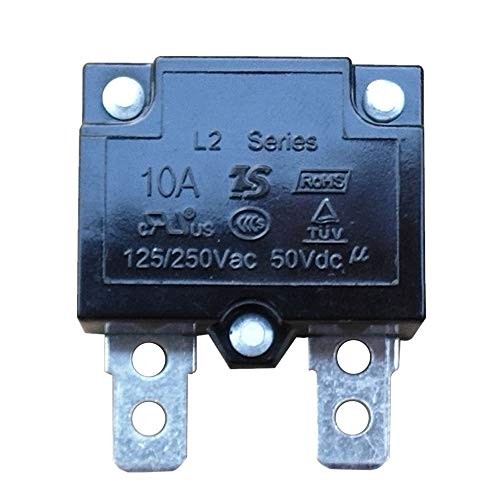 2Pcs 10A 125/250Vac 50Vdc Automatic Reset Relay Fuse Therma Switch Circuit