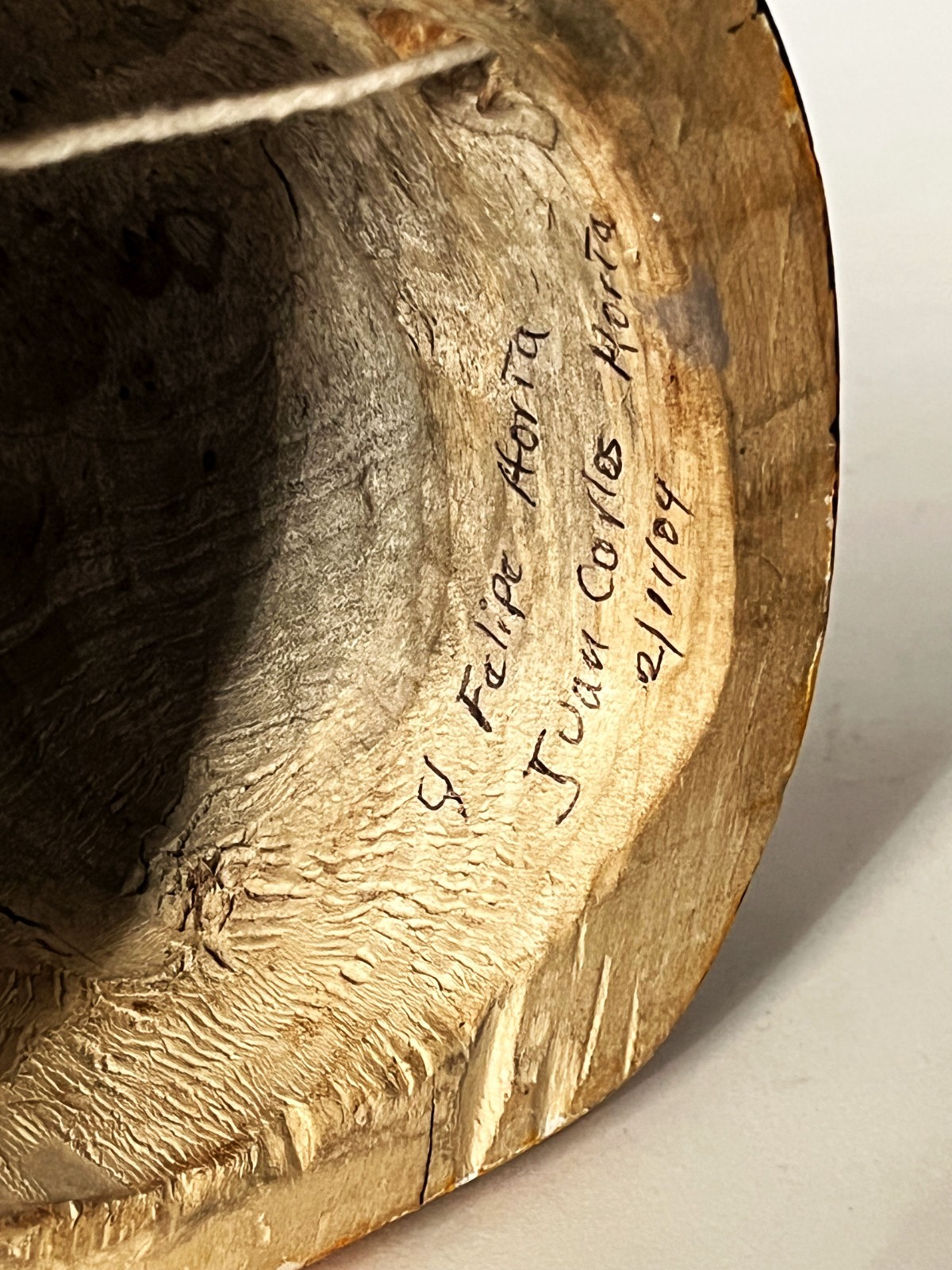 JUAN & FELIPE HORTA TOCUARO MICHOACAN WOOD MASK MEXICAN FOLK ART TIGRE SKULL