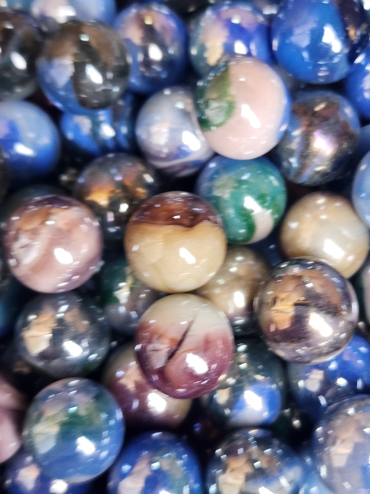 25 HTF 2004 JABO NOV LUSTER CLASSICS 5/8" MARBLES. $14.99