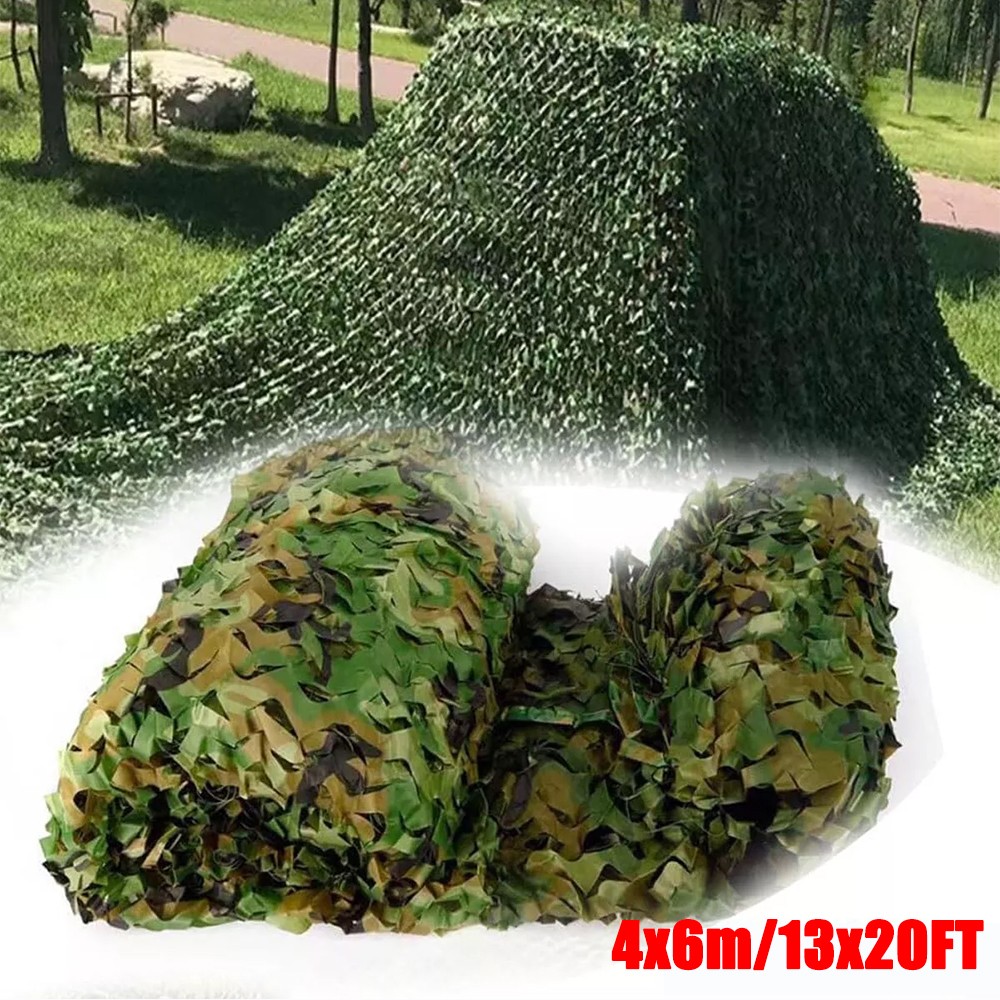 13x20ft Camping Camouflage Netting Military Camo Sunshade Mesh Hunting Car Cover