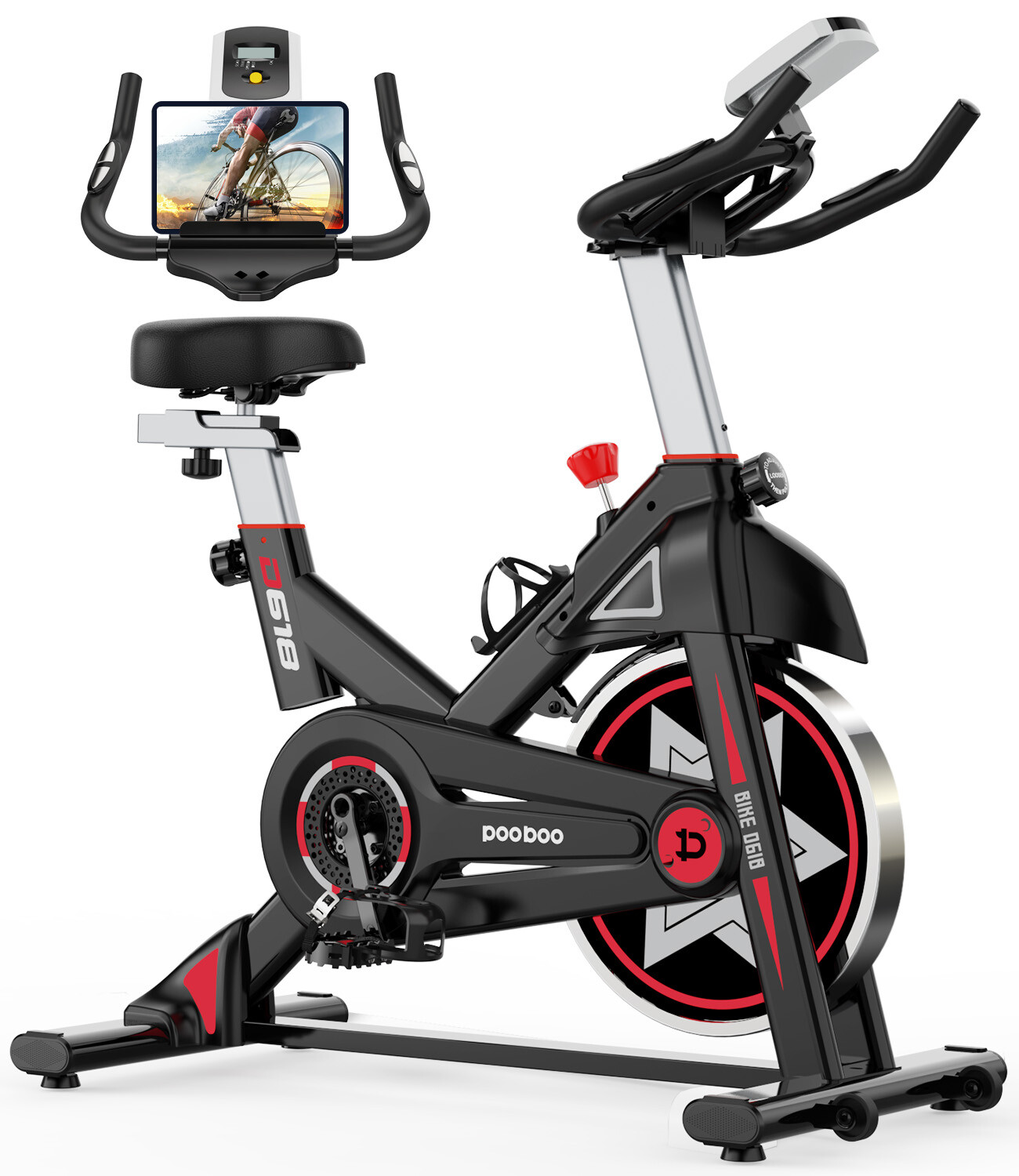 Fitness Exercise Bike Indoor Cycling Stationary Bike Home Cardio Workout Bike