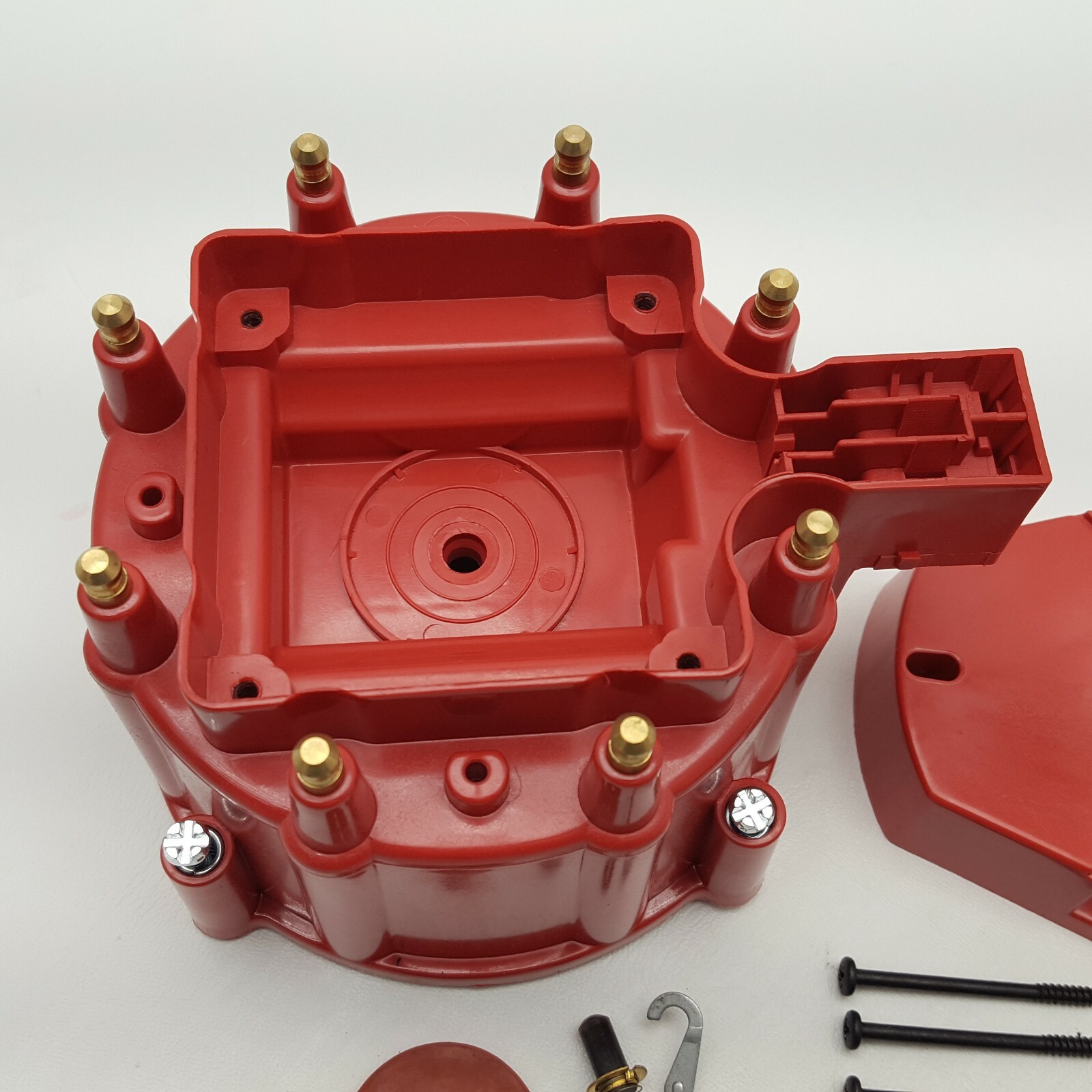 GM HEI Red Distributor Cap & Rotor Set SBC BBC 65K Volt Coil Module TUNE UP KIT