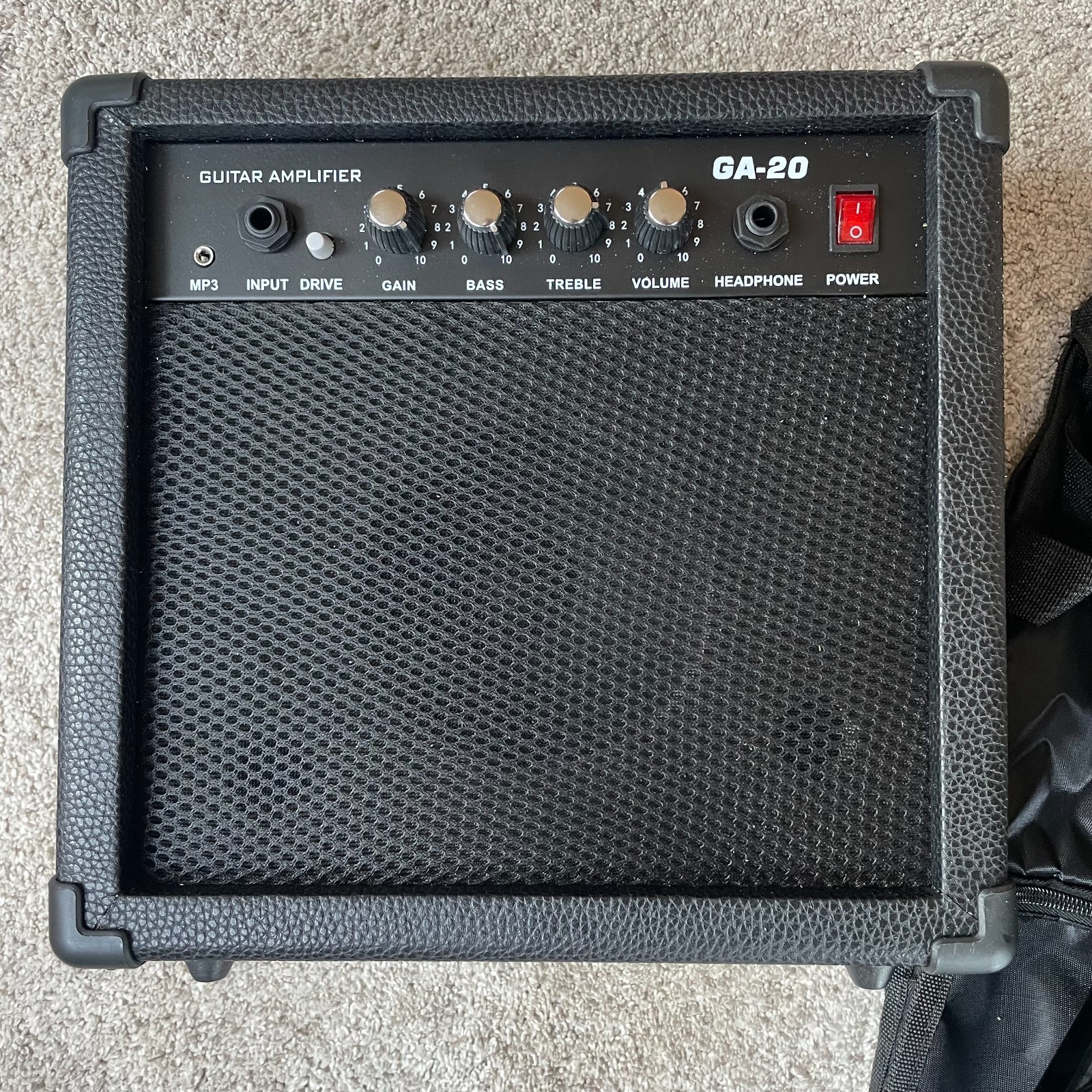 Blue Electric Guitar Starter Package with 20-Watt Amp and Accessories Full-Size