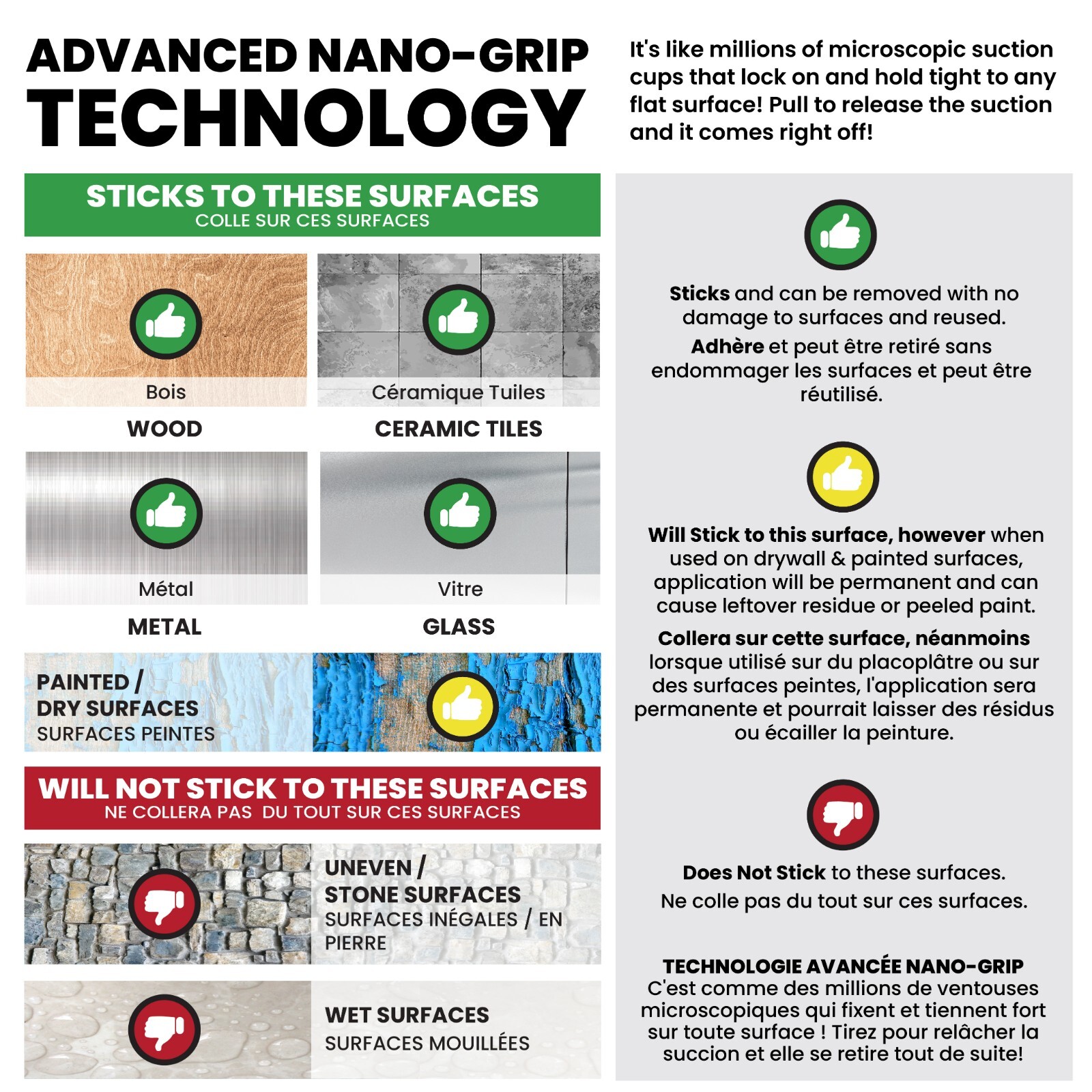 Alien Tape Double Sided Multipurpose Adhesive Grip Mounting Tape - 3 Pack