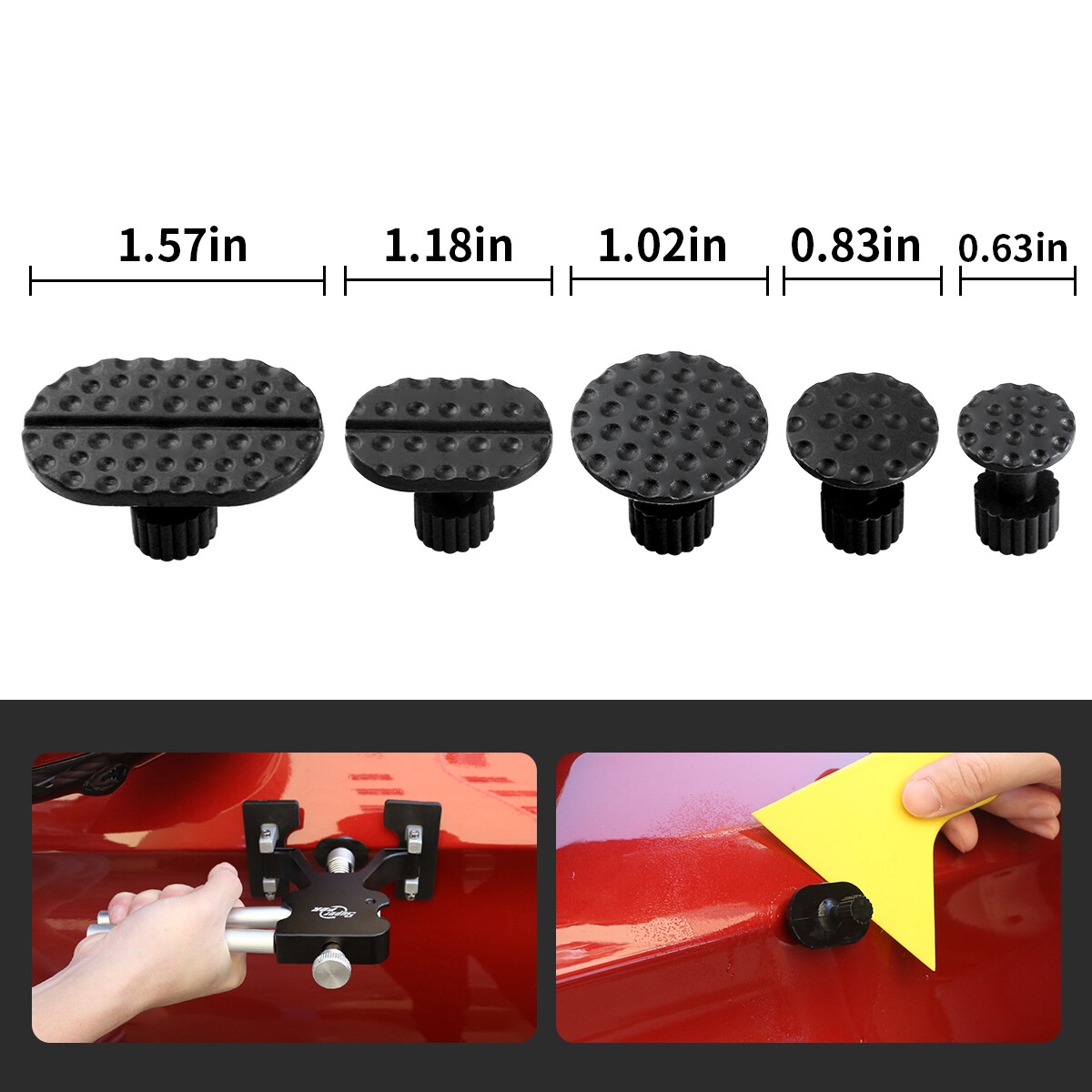 PDR 73PCS Car Body Dent Puller Bridge Lifter Paintless Hail Remover Repair Kit