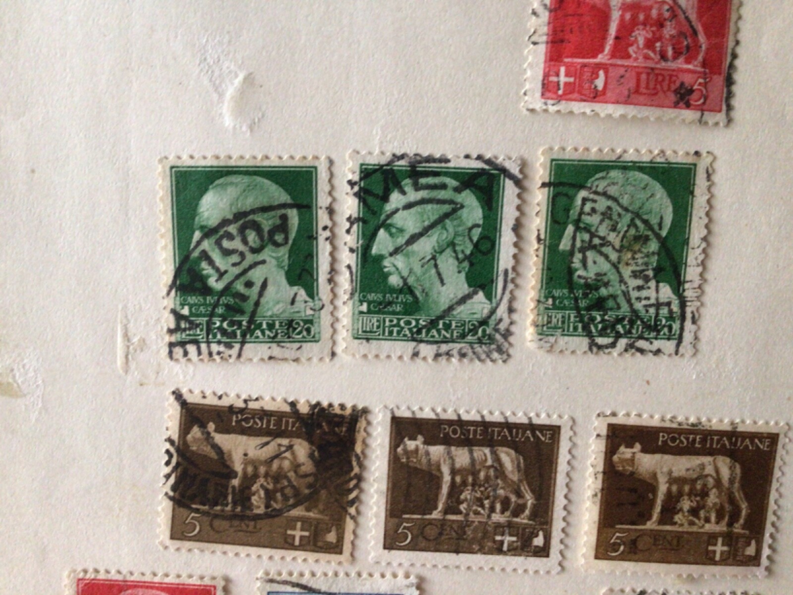 Italy 1929 used stamps on part pages A10240