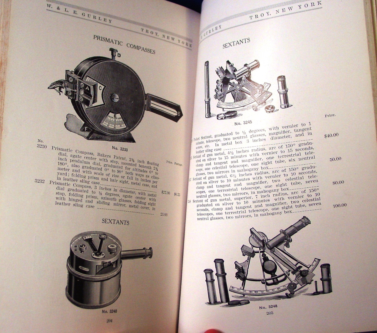 1913 Gurley Engineering Surveying & Drafting Insts. Catalog