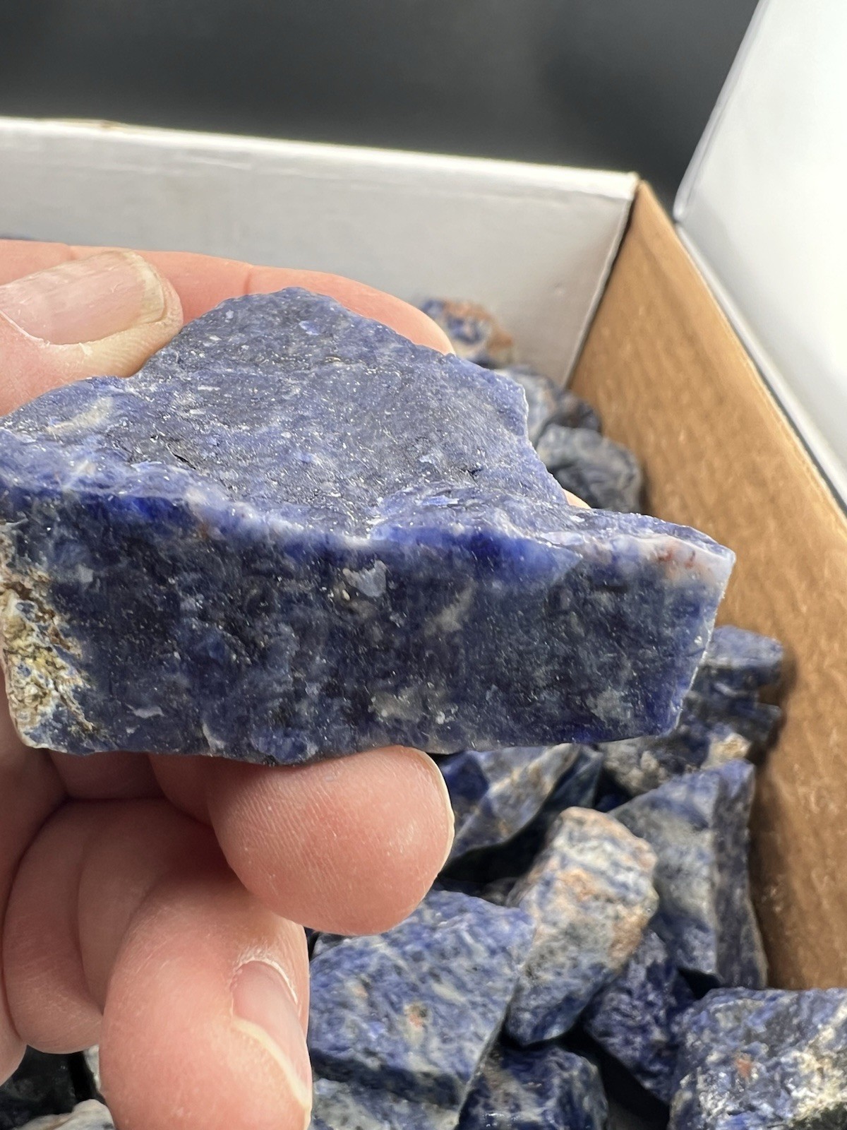 Rough Blue-Violet Sodalite Lapidary Grade or as Display 1 pound+