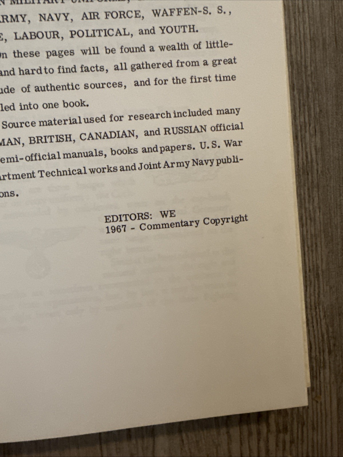 German Military Uniforms and Insignia 1933-1945 Reference Book 1967 Vintage HB