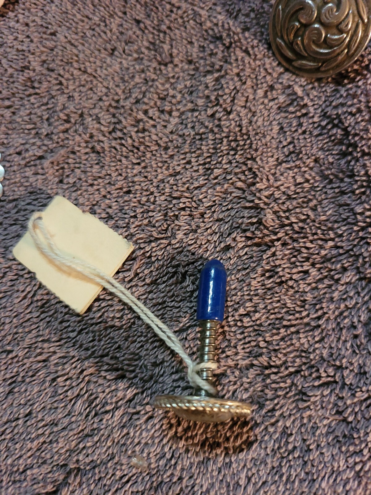 Saddle Concho Floral rope edge screw in 3/4 in