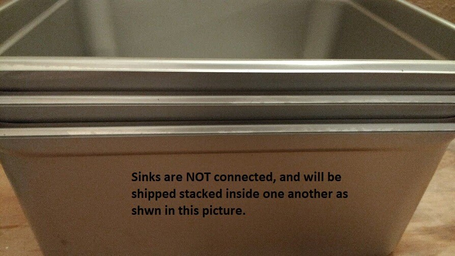 3 Compartment STANDARD SMALL + 1 HAND WASH Portable Concession Sink