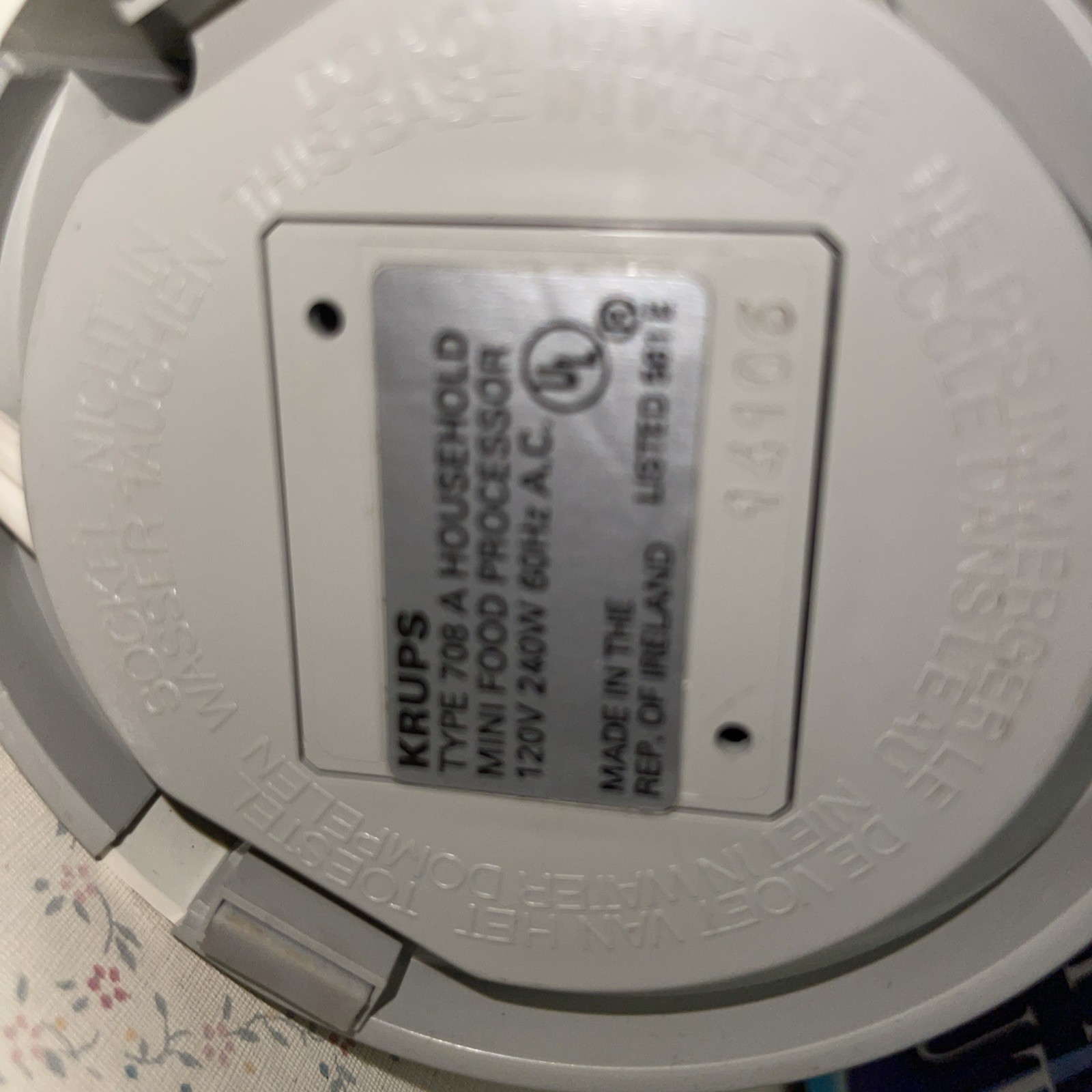 Krups Speedy Pro Mini Chopper GVA216 maybe used 1x